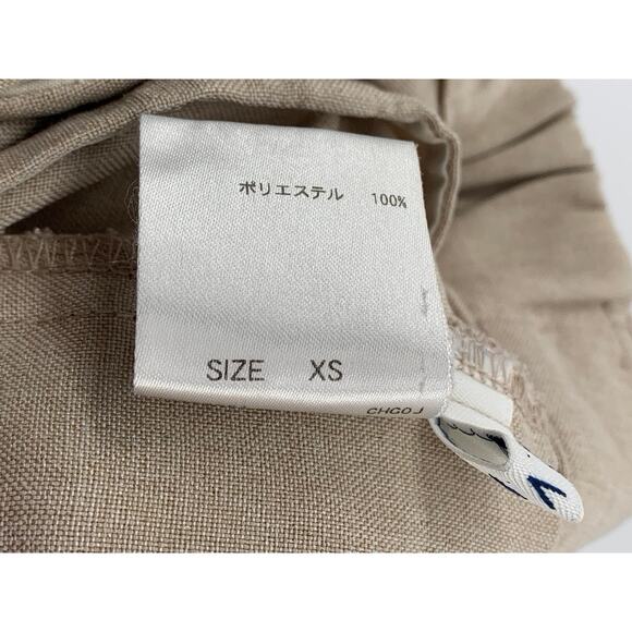 A.V.V Women's Beige Solid Wide-Leg Regular-Fit High-Rise Pant SZ XS - Picture 11 of 11